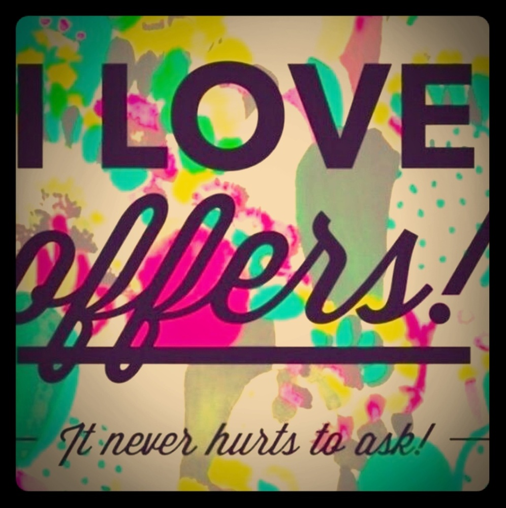 See something you like? Make me an offer 😘